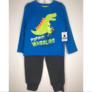 Boy’s Poppin Wheelies Jogger Set 24 Months
